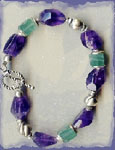 Faceted Amethyst Bracelet