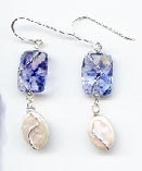 Blueberry Quartz Earrings