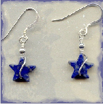 Lapis and Sterling Earrings