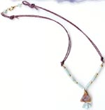 Faceted Aquamarine & Indian Jasper Necklace