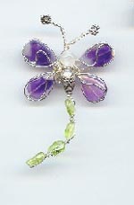 Elegant Dragonfly with Florite