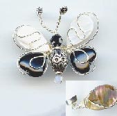 Elegant Butterfly with Mother of Pearl