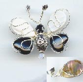 Elegant Butterfly with Mother of Pearl