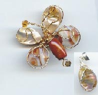 Elegant Butterfly with Goldfield Jasper